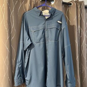 Columbia Men's Steel Blue Shirt Jacket